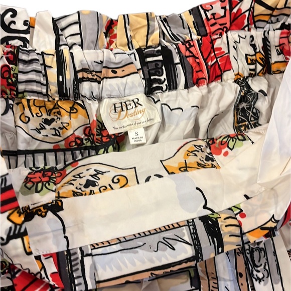 Women’s Parisian Print Skirt Size Small - Picture 2 of 2